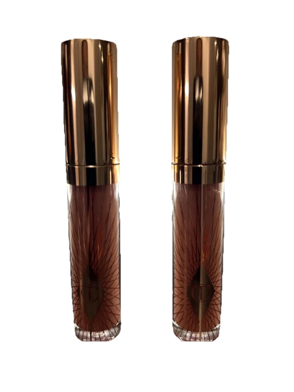 2x Charlotte Tilbury Collagen Lip Bath Lip Gloss Plumper PILLOW TALK Travel Size